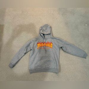 Thrasher Grey Hoodie Small